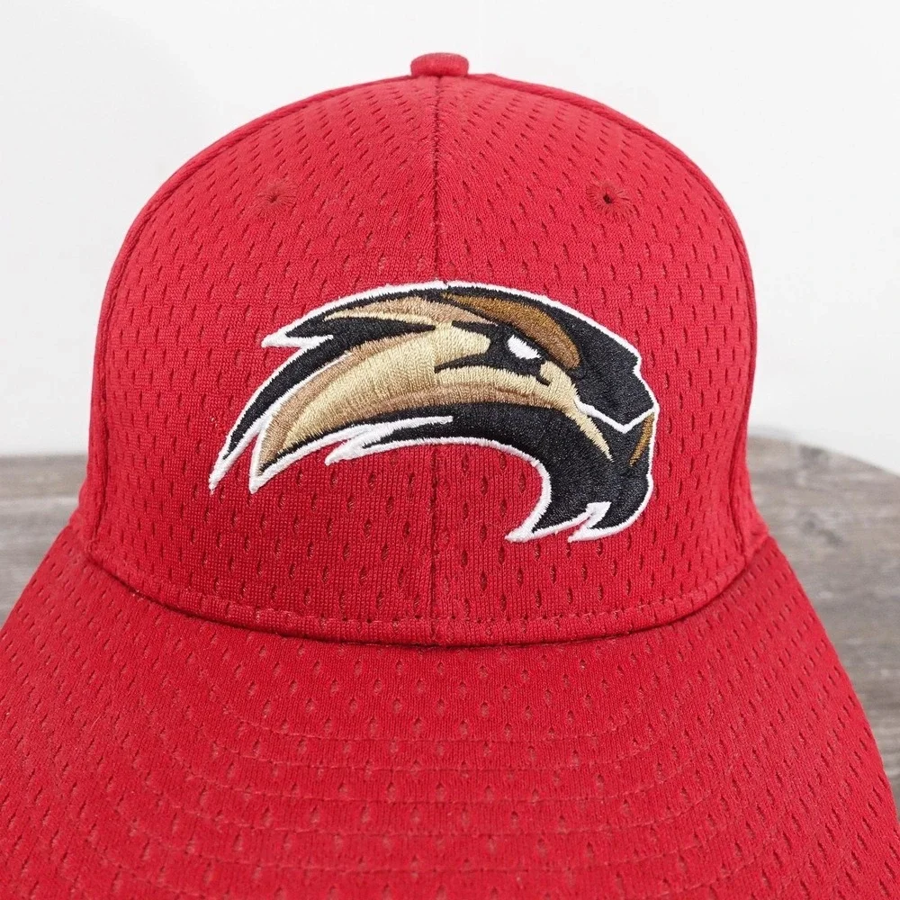 SIUE Cougars Hat‎ Cap Fitted 7 1/8 Red Mesh Baseball Adidas SIU Edwardsville